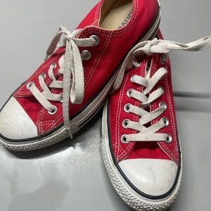 Converse Red and White Chuck Taylor Sneakers